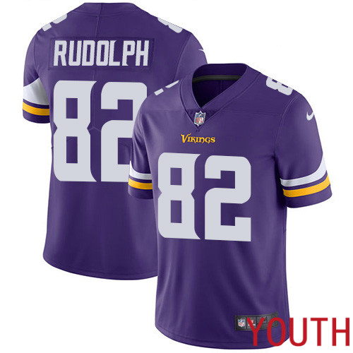Minnesota Vikings #82 Limited Kyle Rudolph Purple Nike NFL Home Youth Jersey Vapor Untouchable->women nfl jersey->Women Jersey